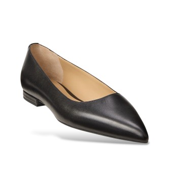 Lauren Ralph Lauren Balerinke Londyn v črnem usnju