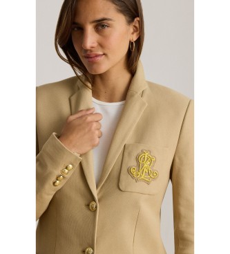 Lauren Ralph Lauren Giacca in jacquard intrecciato beige