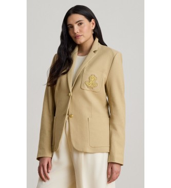 Lauren Ralph Lauren Giacca in jacquard intrecciato beige