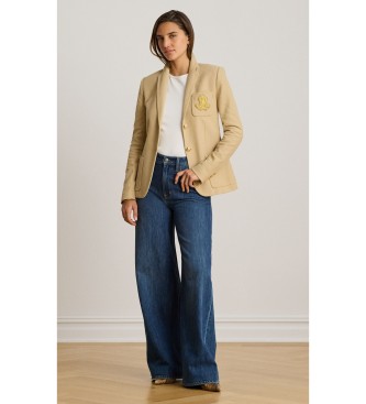 Lauren Ralph Lauren Giacca in jacquard intrecciato beige