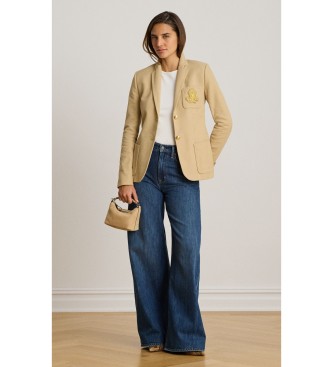 Lauren Ralph Lauren Giacca in jacquard intrecciato beige