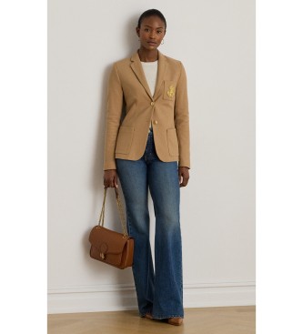 Lauren Ralph Lauren Blazer i beige snoet jacquard