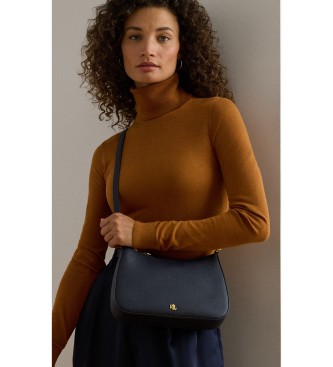 Lauren Ralph Lauren Danni medium navy crossbody leather bag