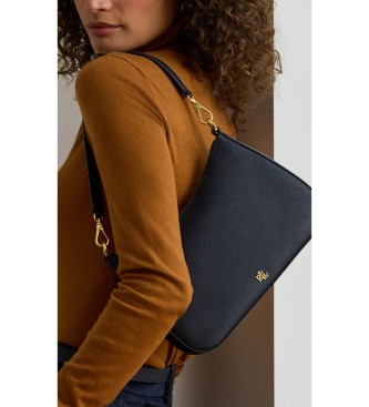 Lauren Ralph Lauren Danni medium navy crossbody leather bag