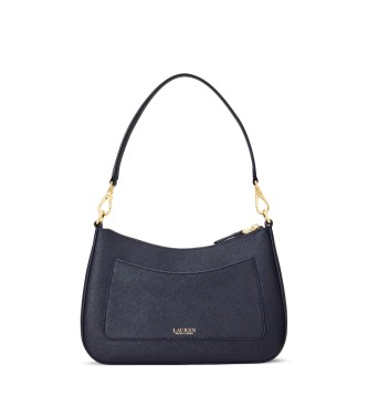 Lauren Ralph Lauren Danni medium navy crossbody leather bag
