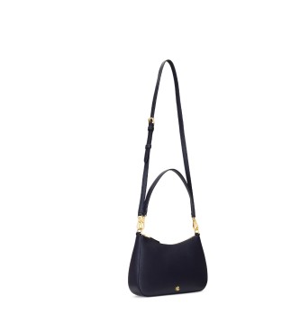 Lauren Ralph Lauren Danni medium navy crossbody leather bag