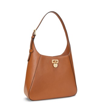 Lauren Ralph Lauren Brown leather large Tanner shoulder bag