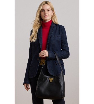 Lauren Ralph Lauren Large black leather Tanner shoulder bag