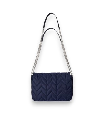 Lauren Ralph Lauren Stevie średnia torba kurierska granatowa pikowana