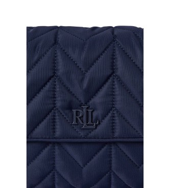 Lauren Ralph Lauren Stevie średnia torba kurierska granatowa pikowana