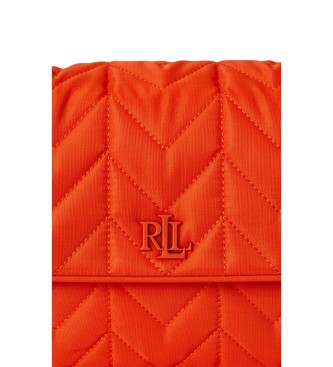 Lauren Ralph Lauren Orange medium quilted Stevie messenger bag