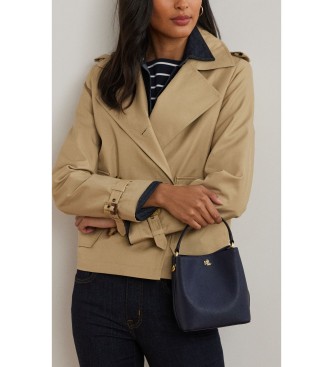 Lauren Ralph Lauren Borsa a secchiello Reese piccola in pelle crossbody blu marino