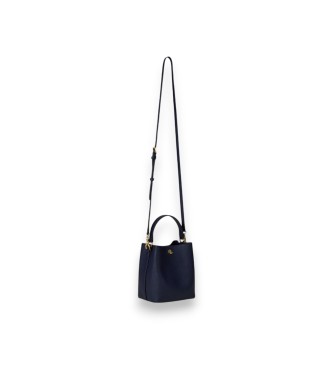 Lauren Ralph Lauren Borsa a secchiello Reese piccola in pelle crossbody blu marino