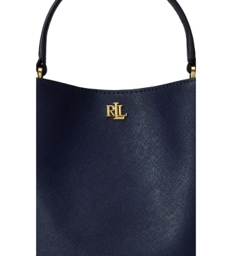 Lauren Ralph Lauren Borsa a secchiello Reese piccola in pelle crossbody blu marino