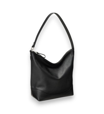 Lauren Ralph Lauren Borsa a secchiello grande in pelle nera Tasha