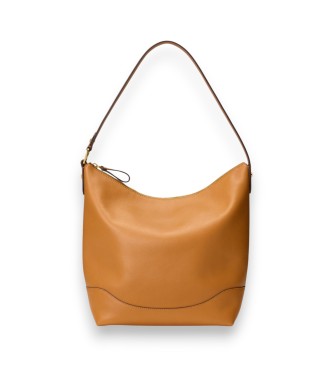 Lauren Ralph Lauren Grote bruine leren tas Tasha