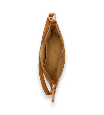 Lauren Ralph Lauren Grote bruine leren tas Tasha