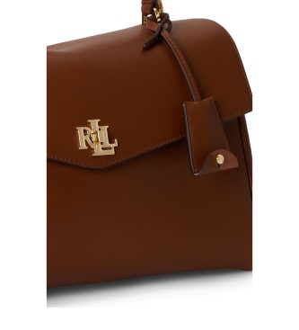 Lauren Ralph Lauren Bolso satchel Farrah mediano de napa marrón
