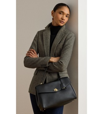 Lauren Ralph Lauren Black nappa medium Farrah satchel bag