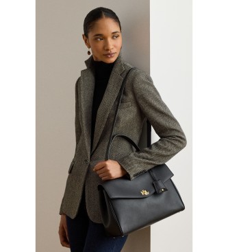 Lauren Ralph Lauren Black nappa medium Farrah satchel bag