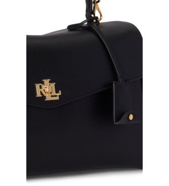 Lauren Ralph Lauren Black nappa medium Farrah satchel bag