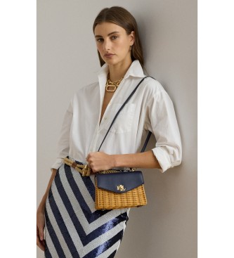 Lauren Ralph Lauren Borsa satchel Farrah piccola beige