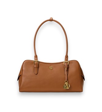 Lauren Ralph Lauren Bolso satchel Marcy de piel marrón