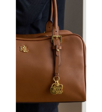 Lauren Ralph Lauren Bolso satchel Marcy de piel marrón