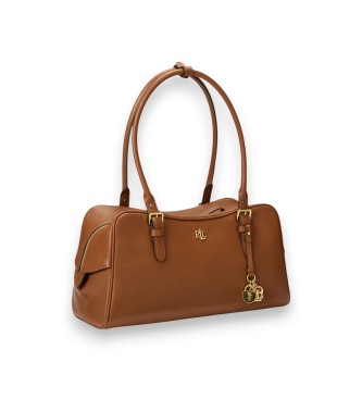 Lauren Ralph Lauren Bolso satchel Marcy de piel marrón