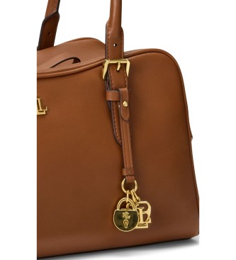 Lauren Ralph Lauren Bolso satchel Marcy de piel marrón