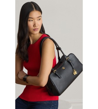 Lauren Ralph Lauren Bolso satchel Marcy de piel negro
