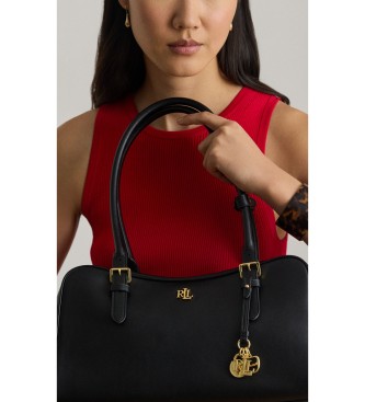 Lauren Ralph Lauren Bolso satchel Marcy de piel negro