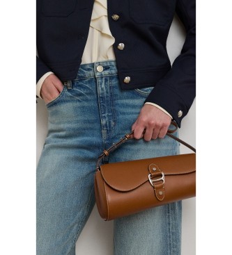 Lauren Ralph Lauren Brown medium Tasha leather bag