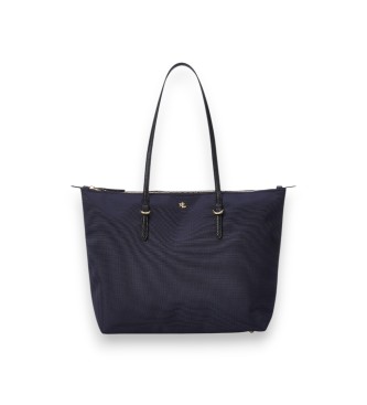 Lauren Ralph Lauren Mittlere Keaton Tote-Tasche aus marineblauem Nylon