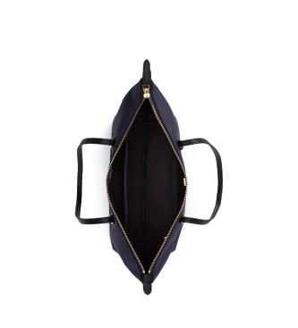 Lauren Ralph Lauren Mittlere Keaton Tote-Tasche aus marineblauem Nylon
