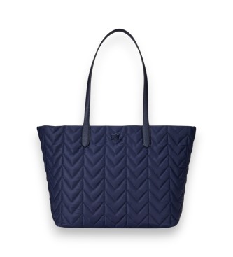 Lauren Ralph Lauren Borsa tote Stevie extra large trapuntata blu marino