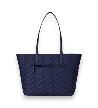 Lauren Ralph Lauren Borsa tote Stevie extra large trapuntata blu marino