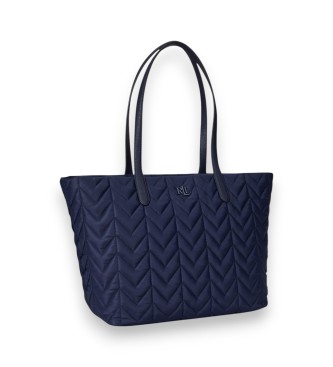 Lauren Ralph Lauren Borsa tote Stevie extra large trapuntata blu marino