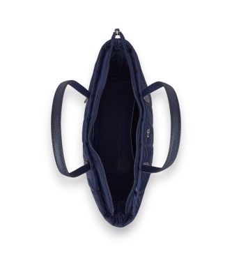 Lauren Ralph Lauren Borsa tote Stevie extra large trapuntata blu marino