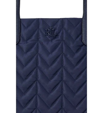 Lauren Ralph Lauren Borsa tote Stevie extra large trapuntata blu marino