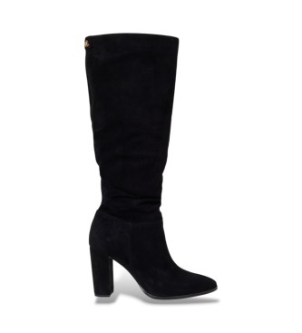 Lauren Ralph Lauren Stivali alti Artizan in camoscio nero