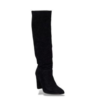 Lauren Ralph Lauren Stivali alti Artizan in camoscio nero