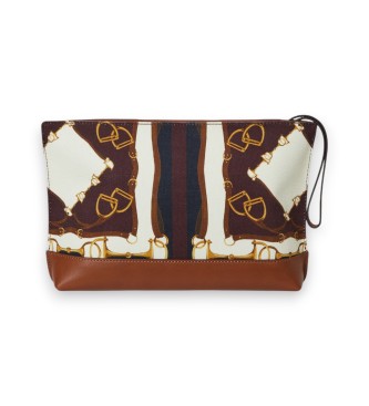 Lauren Ralph Lauren Cartera grande de loneta estampada