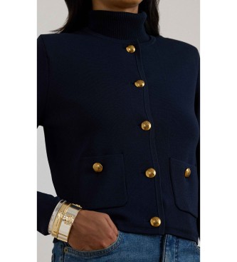 Lauren Ralph Lauren Chaqueta recortada de punto marino