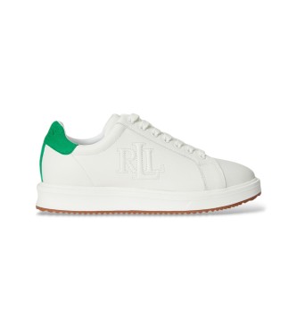 Lauren Ralph Lauren Zapatillas Ainsley de piel y ante blanco