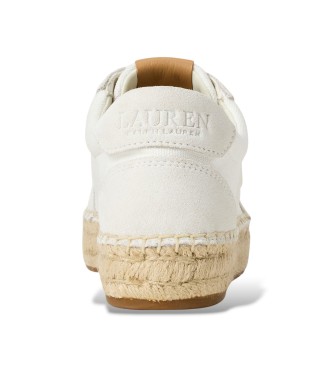 Lauren Ralph Lauren Zapatillas alpargata Luize con ante blanco