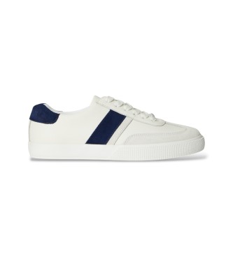 Lauren Ralph Lauren Zapatillas Braylee bicolor de piel y ante blanco, marino