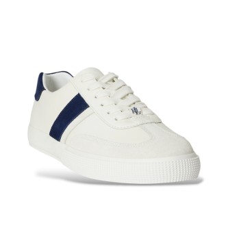 Lauren Ralph Lauren Zapatillas Braylee bicolor de piel y ante blanco, marino