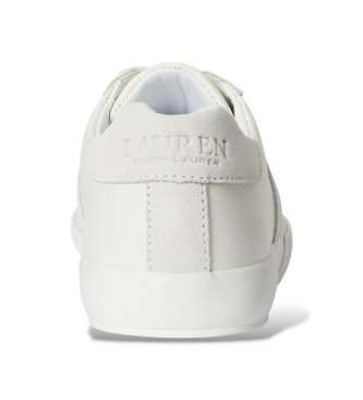 Lauren Ralph Lauren Zapatillas Braylee de piel y ante blanco