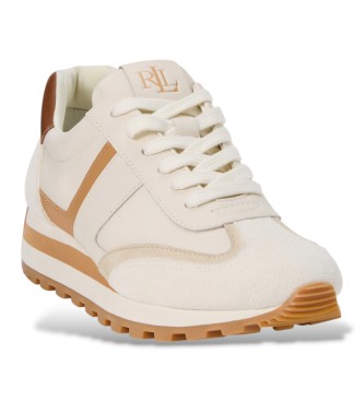 Lauren Ralph Lauren Deportiva Dani de piel y ante beige